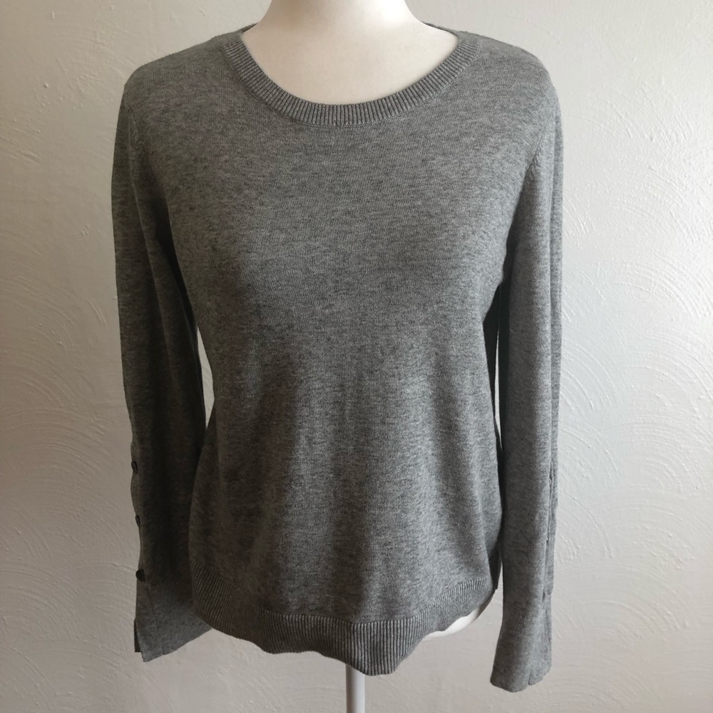 LOFT Gray Cardigan Sweater - Picture 1 of 6